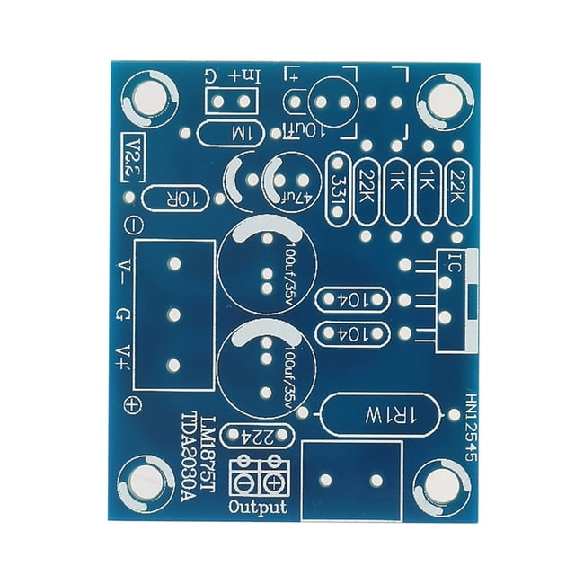 Kit de bricolaje de placa amplificadora de potencia, kit de bricolaje LM1875T Kit de bricolaje de placa amplificadora de audio de 20 W Kit de bricolaje de placa amplificadora Respuesta rápida