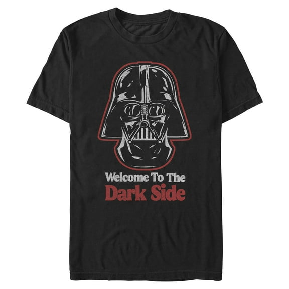 Mens Star Wars Welcome Dark Side Helmet T Shirt