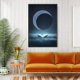 thumbnail image 2 of IDEA4WALL Framed Canvas Wall Art for Living Room, Bedroom Moon with Bright Canvas Prints for Modern Home Decoration Ready to Hang, 2 of 4