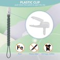 thumbnail image 2 of Elegantes clips de silicona para chupete, paquete de 4 para bebés y niñas, diseño de cuerda tejida, soportes flexibles y libres de óxido para alivio de la dentición y artículos ciales del bebé,, 2 of 5