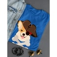 thumbnail image 3 of Pirate Corgi Art T-Shirt Women -Image by Shutterstock, Female 3X-Large, 3 of 4