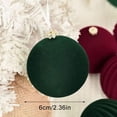 thumbnail image 4 of Christmas Ornaments Set, 12pcs 2.36in Flocked Shatterproof Hanging Balls for Xmas Tree Decor, 4 of 8