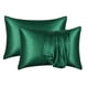 thumbnail image 1 of Juego de 2 fundas de almohada de satén Bemona: fundas de almohada sedosas para cabello y piel. Fundas de almohada con cierre de sobre, similares a las fundas de almohada de seda. Poliéster., 1 of 4