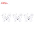 thumbnail image 3 of Mariposa De Purpurina De Malla, Accesorios De Ropa De Mariposa Deslumbrantes, Portátil Para Manualidades, Tarjetas, Joyas, álbumes De Recortes Cergrey Blanco, 3 of 8