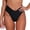 Black, variant on Sngxgn Women's Solid Full Coverage Bikini Bottom Swimsuit(Blue,L)