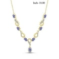 thumbnail image 5 of 3.00 Carat T.G.W. Tanzanite And White Diamond Accent 14k Gold Over Silver 4-Piece Jewelry set, 5 of 9
