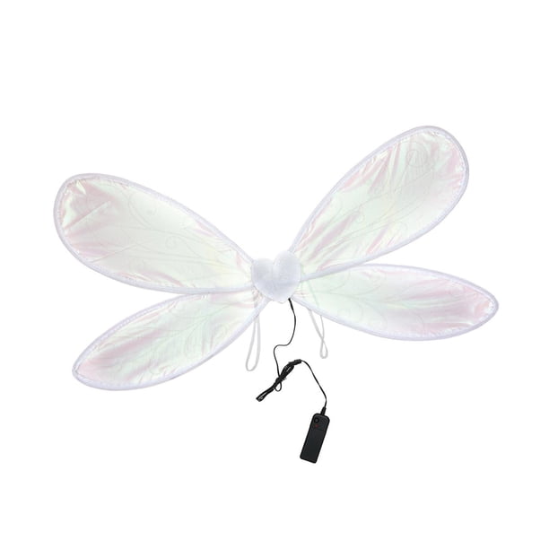 Alas de hada, alas de mariposa, accesorios de disfraz para festival de Halloween Blanco