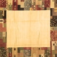 thumbnail image 1 of Ahgly Company Indoor Square Solid Brown Modern Area Rugs, 6' Square, 1 of 4