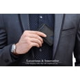 thumbnail image 3 of SYMMEXA Men's wallet RFID anti-theft carbon fiber wallet dollar clip, 3 of 6