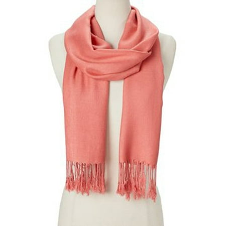 Gas Mask Scarf Rose Cloud Solid Scarfs for Women Fashion Warm Neck Womens Winter Scarves Casual Pashmina Silk Blend Scarf Wrap with Fringes for Ladies Girls by Oussum ()