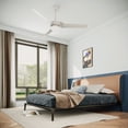 thumbnail image 2 of Ceiling Fans with Lights, Sesslife 52 Inch Ceiling Fans with Remote Control, DC Moter, Reversible, Indoor Ceiling Fan with 3 Blades, Modern White Ceiling Fan for Bedroom Living Room Dining Room, 2 of 7
