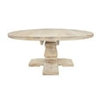 thumbnail image 5 of Benedict 7-piece Dining Set - 70" Round Table in White and 6 Ivory Linen Chairs, 5 of 10