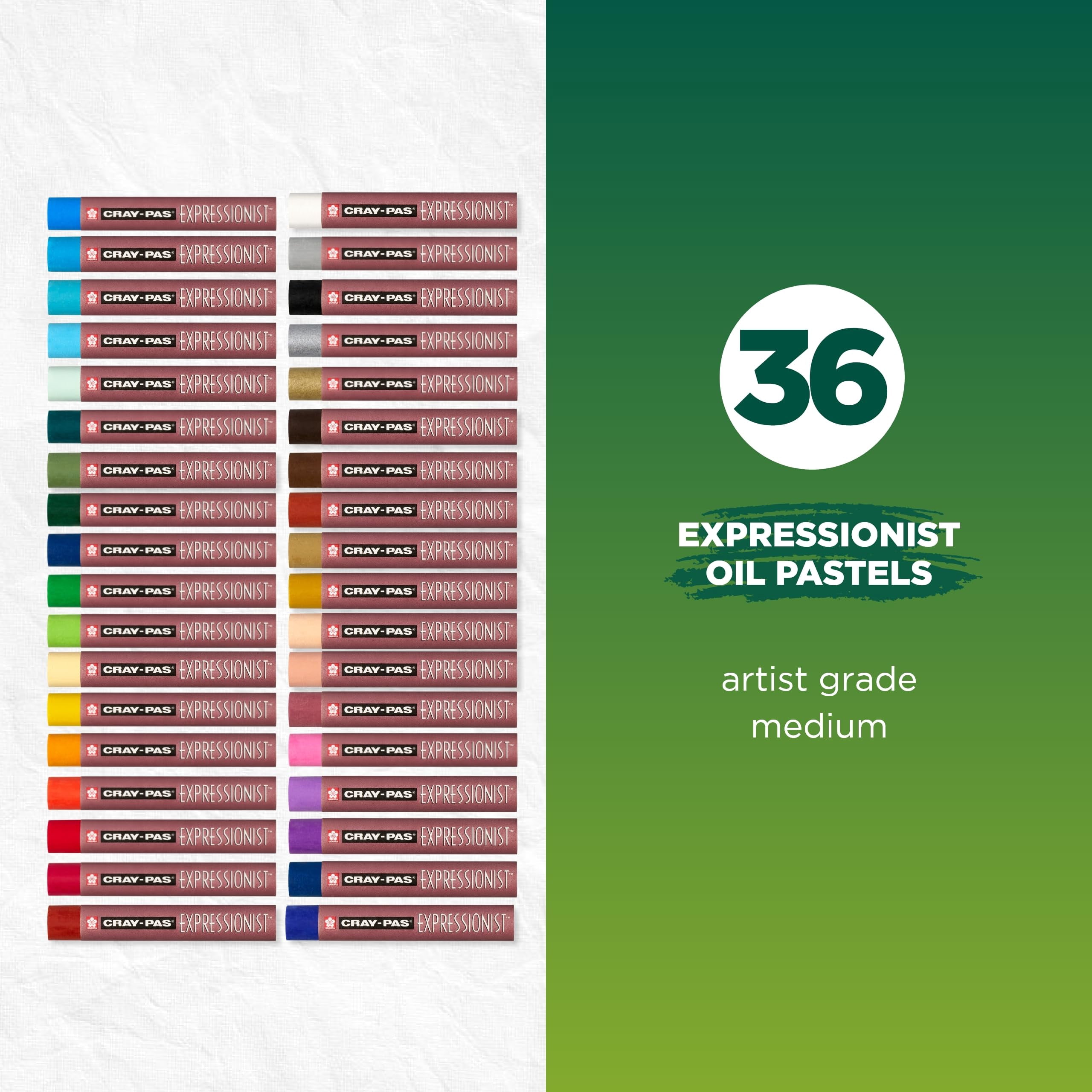Sakura Cray-Pas Expressionist Oil Pastel Set - 36 pack