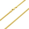 thumbnail image 4 of Nuragold 18k Real Yellow Gold Solid Miami Cuban Link 2.7mm Chain Necklace (16"-30") Italian Jewelry for Men & Women, 4 of 8