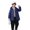 Navy, variant on Lkhaha Girls Fashion Jackets Solid Dinosur Quilted Down Warm Zipper Irregular Hem Puffer Winter Trendy Outwear