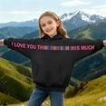 thumbnail image 2 of I Love You This Much Boys Hoodies Casual Long Sleeve Classic Hoodie Fashion Casual Oversized Toddler Boys Clothes 3-4 Years, 2 of 5