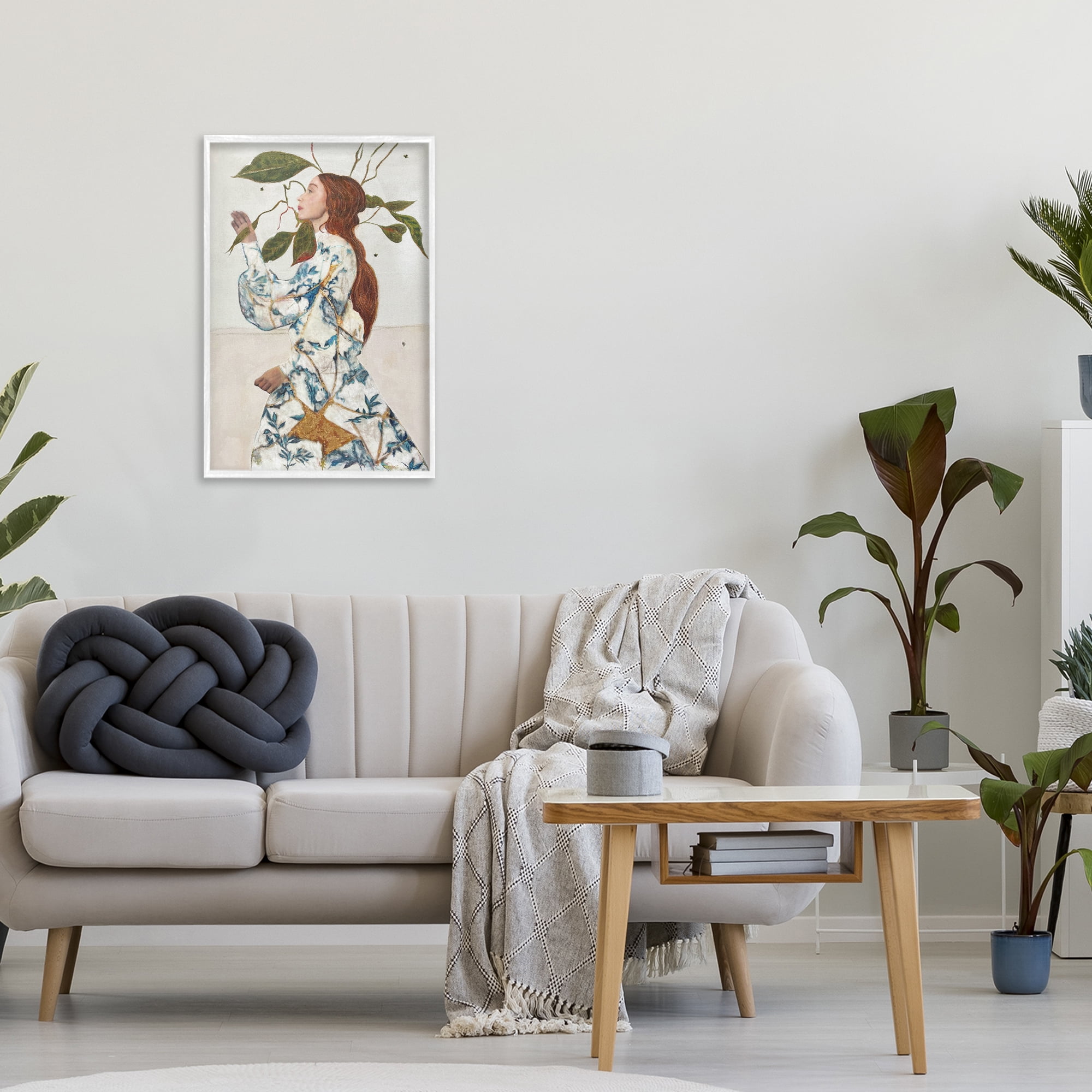 Stupell Industries Le Voyage Fantastique Portrait White Framed Giclee Art, design by Karenina Fabrizzi
