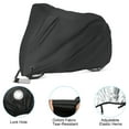 thumbnail image 2 of Large Bike Cover - XL Bicycle Covers Outdoor Waterproof with Lockhole for Mountain Bike, Black 79 x 44 x 28in, 2 of 6
