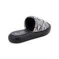 thumbnail image 2 of AQUA COLLEGE Womens Black Snake Water Resistant Quilted Simona Round Toe Platform Slip On Slide Sandals Shoes 6 M, 2 of 4