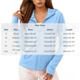 thumbnail image 3 of RRJ Women's Summer Hooded Zip Up Jacket Casual Pullover Tops Solid Trendy Lightweight Shacket for Workout Fitness Daily Wear, Blue 2XL, 3 of 6