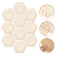 thumbnail image 3 of MasteelfCA 10pcs Handwork Bamboo Weaving Pendants Classical DIY Home Hanging Ornament, 3 of 7
