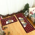 thumbnail image 6 of YIKA Christmas Kitchen Rugs Festive Christmas Home Floor Mats Crystal Velvet Blankets For Kitchens Living Rooms And Doorways Christmas Decorations B, 6 of 7