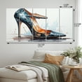 thumbnail image 4 of Designart "Black Stylish High Heel Power I" Fashion Wall Art Prints Set, 4 of 5