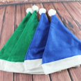 thumbnail image 2 of TECHOME, nuevo estilo, decoraciones navideñas, sombrero de Navidad para adultos, vestido de Navidad, sombrero azul verde, gorro no tejido, sombrero de invierno, gorros cálidos, 2 of 4