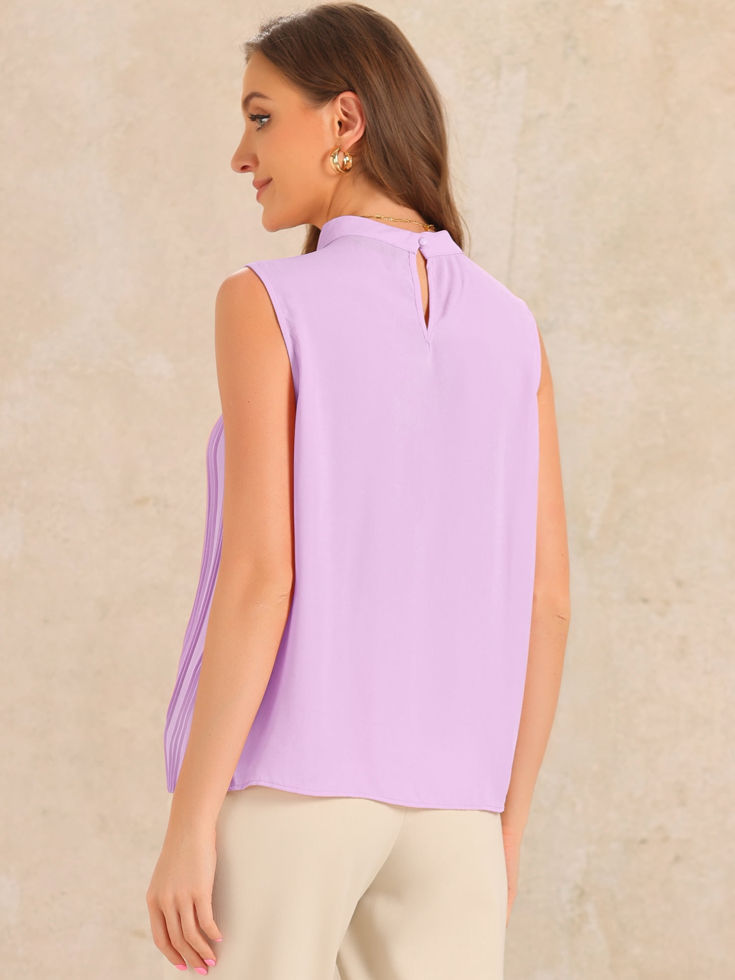 DARING DIVA Women's Work Business Casual Tank Top M Purple