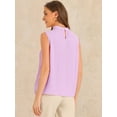 thumbnail image 3 of DARING DIVA Women's Work Business Casual Tank Top XS Purple, 3 of 6
