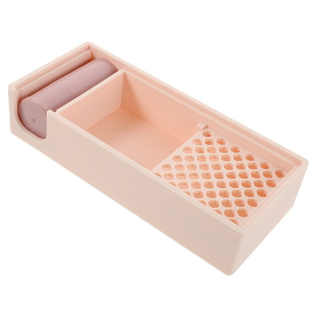 Recipiente rellenable para polvos sueltos con pincel para arcilla polimérica, soporte para maicena para joyería, herramientas de cerámica blanda, suministros para manualidades y esculturas.