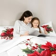 thumbnail image 5 of Manfei Christmas Berry Bedding Comforter Set,Chic Xmas Ball Twin Comforter Sets,Green White Red Bedding Set For Adults,Microfiber Bedroom Decor,2-Piece, 5 of 8