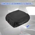 thumbnail image 3 of Unique Bargains Center Console Cover for Toyota Prado 2010-2019 Armrest Cover Pad Replacement Faux Leather Black, 3 of 6