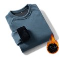 thumbnail image 5 of GigrtiJin Sweatshirts for Men Plus Size Thermal Warm Sweatshirt Pullover Thick Winter Solid Color Sweatshirts, 5 of 5