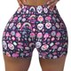 thumbnail image 2 of Balery cute Skull rainbow mushroom Pantalones cortos de entrenamiento estampados para mujer, sin costuras, ajustados, para gimnasio, yoga, correr, deportes, ejercicio activo, fitness.-Small, 2 of 8