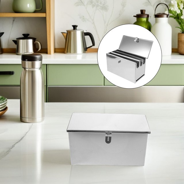 unbranded Caja De Para Cuchillos De Cocina Con Cerradura Y Organizador Portátil Color Plata
