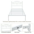 thumbnail image 4 of Yoneston Vintage Headboard Kids Standard Metal Bed Frames, Twin Size, 4 of 9