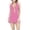 Pink, variant on Levmjia Women Fishnet Halter Lingerie Mini Dress Soft Stretch Sheer Mesh Solid Color Lightweight Sleepwear Crisscross Front Cutout Breathable Home Date Night Adult Bodysuit