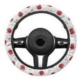 thumbnail image 2 of Yuyamidu Cherry Auto Steering Wheel Cover Flannel Steering Wheel Case Winter Warm Car Accessories for Women Girls Thick Steering Wheel Protector Fit Most Car Sedan, 2 of 7