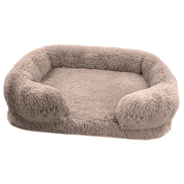 Cama para gatos con calentamiento automático, camas para perros pequeños, sofá cama, sofá antideslizante para mascotas, cama nido suave para mascotas, , MarrÓn, Xl SG