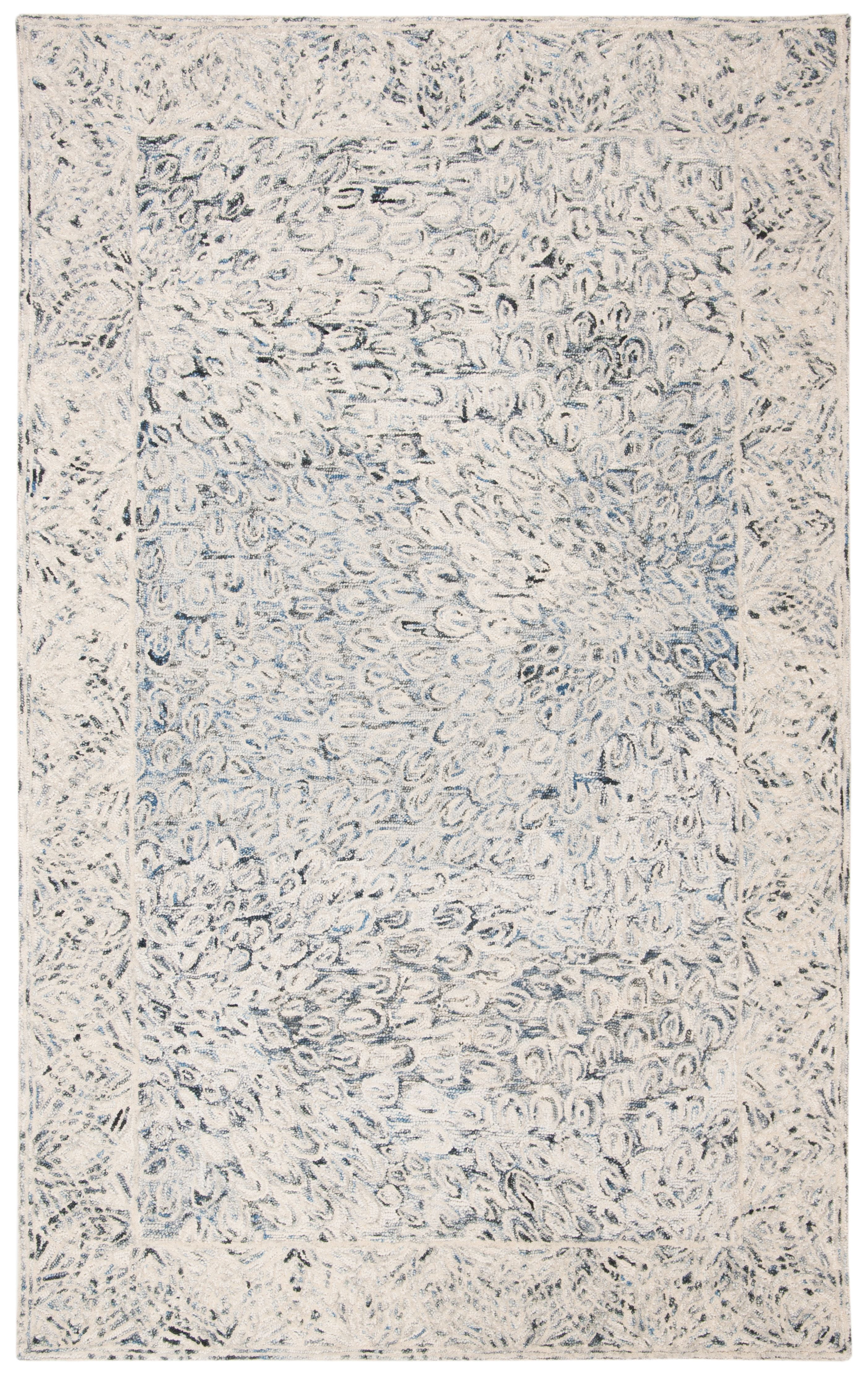 SAFAVIEH Micro-Loop Bertina Abstract Distressed Area Rug, Charcoal, 5' x 8'
