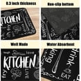 thumbnail image 4 of 2Pcs Runner for Kitchen Nonslip Set Kitchen Floor Mats for Bathroom Non Slip Waterproof Standing Kitchen Runner Mats 17\u201dx24\u201d+17\u201dx48\u201d, 4 of 6