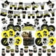 thumbnail image 1 of DC Batman Feliz Fiesta de cumpleaños Decoración Globo Banner Cake Topper Set, 1 of 1