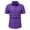 Purple, variant on Mens Summer Tops, Casual Shirts for Men, Mens Solid Color Short Sleeve Turn Down Collar Button Placket Pocket Hidden Casual Fashion Shirts