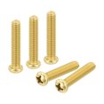 thumbnail image 1 of 36Pcs Brass Machine Screws, M6x30mm Phillips Pan Head Fastener Machinery Bolts, 1 of 6