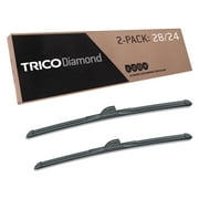 TRICO Diamond 2 Pack, 28" and 24" High Performance Replacement Windshield Wiper Blades (25-2824)