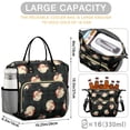 thumbnail image 5 of Green and Black Christmas Plaid Santa Pattern Womens Lunch Box for Work,Insulated Large Lunch Bag for Tween and Teen,Loncheras Para Mujer,Leakproof Adult Lunch Bag for Work,Beach,Travel,Picnic,Camping, 5 of 7
