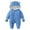 Light Blue, variant on Insulated Winter Snowsuit, Water-resistant Puffy Jumpsuit for Baby Boys and Toddlers, for Cold Weather Outdoor Play