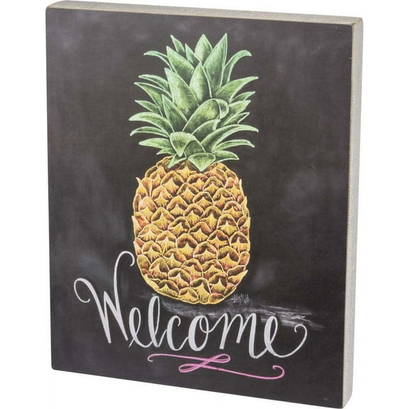 Primitives Welcome Chalk Box Sign