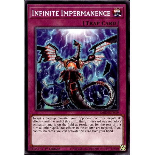 Carta Yu-Gi-Oh! Infinita Impermanencia L26D-ENM19 Común 1.ª Ed.
